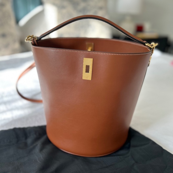 Celine Handbags - CELINE Bucket 16 Bag Smooth Calfskin Tan